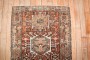 Rustic Persian Heriz Mini Rug No. j3770