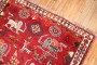 Red Folk Art Animal Gabbeh Rug No. j3805