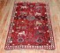 Red Folk Art Animal Gabbeh Rug No. j3805