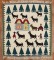 Ivory Folk Art Turkish Kilim No. j3830