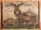 Reindeer Turkish Anatolian Mini Rug No. j3835