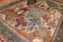 Vintage Persian Tabriz Scenery Rug No. j3838