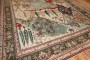 Vintage Persian Tabriz Scenery Rug No. j3838