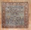 Blue Square Sarouk Farahan Small Rug No. j3846