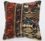 Blue Antique Caucasian Rug Pillow No. j3963a