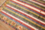 Vintage Inspired Striped Turkish Konya Square Rug No. j3984