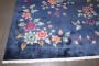 Blue Art Deco Floral Chinese Rug No. j4383