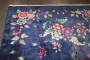 Blue Art Deco Floral Chinese Rug No. j4383