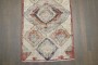 Geometric Turkish Deco Small Worn Rug No. j4525