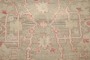Red Ivory Medallion Oversize Antique Turkish Oushak Carpet No. j4565