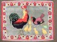 Cotton Persian Pictorial Rooster Bird Rug No. j4659