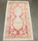 Small Red Vintage Turkish Oushak Rug No. j4689