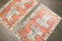 Pair of Lion Turkish Small Mats No. j4706 