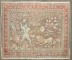 Hunting Scene Kashan Vintage Rug No. j4721