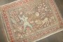 Hunting Scene Kashan Vintage Rug No. j4721