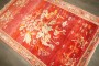 Turkish Melas Floral Red Accent Rug No. j4782