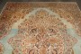 Stunning Turquoise Antique Persian Tabriz Rug No. j4875