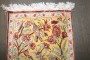 Silk Qum Botanical Mini Rug No. j4927