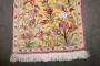 Silk Qum Botanical Mini Rug No. j4927