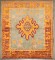 Square Antique Small Oushak Rug No. j4932