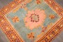 Blue Orange Old Square Oushak Rug No. j4933