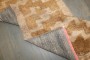 Brown Vintage Turkish Tulu Runner No. j4958