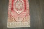 Red Pink Turkish Anatolian Small Rug No. j4973