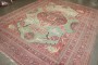 Green Hunting Animal Doroksh Persian Distressed Rug No. j5010