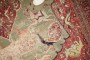 Green Hunting Animal Doroksh Persian Distressed Rug No. j5010