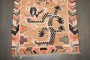 Pair of Peach Vintage Dragon Tibetan Rugs No. j5022