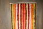 Colorful Turkish Vintage Konya Striped Small Rug No. j5038