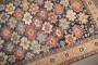19th Century Snowflake Kuba Worn Rug No. j5040