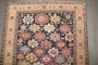 19th Century Snowflake Kuba Worn Rug No. j5040