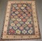 19th Century Snowflake Kuba Worn Rug No. j5040