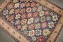 19th Century Snowflake Kuba Worn Rug No. j5040