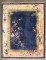 Navy Chinese Art Deco Floral Rug No. j5103