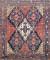 Large Scale Antique Geometric Persian Bakhtiari Rug No. j5107