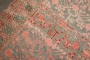 Vintage East Turkestan  Gray Salmon Pomegranate Rug No. j5125