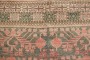 Vintage East Turkestan  Gray Salmon Pomegranate Rug No. j5125