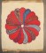  American Hooked Small Mini Rug Dated 1970 No. j5173