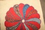  American Hooked Small Mini Rug Dated 1970 No. j5173