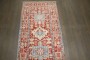 Red Persian Icy Blue Heriz Runner No. j5198