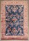 Navy Sarouk Floral Accent Rug No. j5217