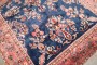 Navy Sarouk Floral Accent Rug No. j5217