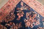 Navy Sarouk Floral Accent Rug No. j5217
