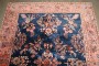 Navy Sarouk Floral Accent Rug No. j5217