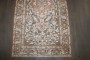 Brown Apricot Persian Heriz Scatter Rug No. j5259