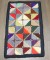 American Hooked Geometric Diamond Grid Rug No. j5264