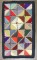American Hooked Geometric Diamond Grid Rug No. j5264