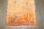 Orange Vintage Tibetan Rug No. j5291